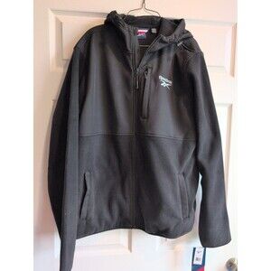 Reebok Men's Size XL Softshell Jacket Black Full Zip OMRB1293